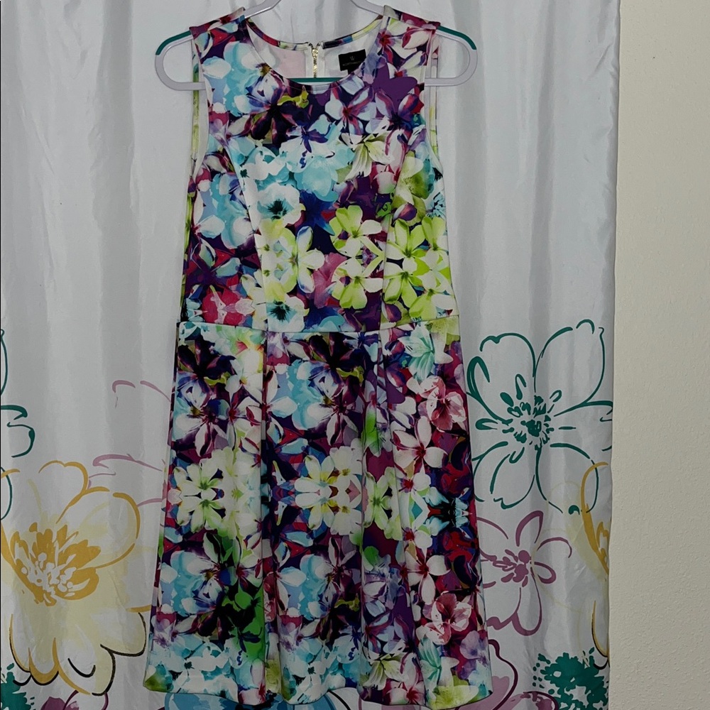 Worthington Colorful Fit and Flare Sleeveless Sundress